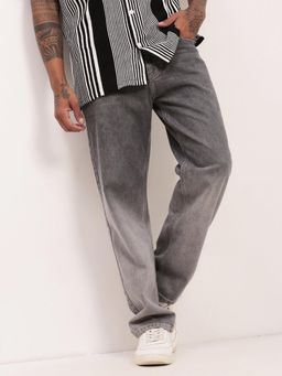 SHOWOFF - Mens Grey Solid Jeans