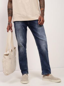 SHOWOFFFF - Mens Blue Solid Jeans