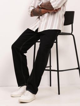 SHOWOFF - Mens Black Solid Jeans