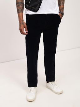 SHOWOFF - Mens Navy Blue Solid Jeans