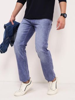 SHOWOFFFF - Mens Blue Solid Jeans