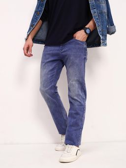 SHOWOFF - Mens Blue Solid Jeans