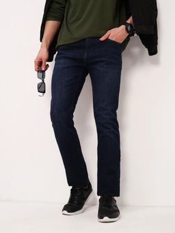 SHOWOFFFF - Mens Blue Solid Jeans