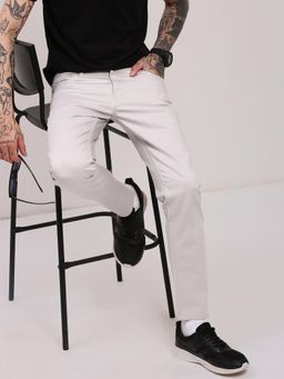 SHOWOFF - Mens Grey Slim Fit Jeans