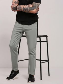 SHOWOFFFF - Mens Grey Slim Fit Jeans