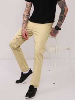 SHOWOFF - Mens Khaki Slim Fit Jeans