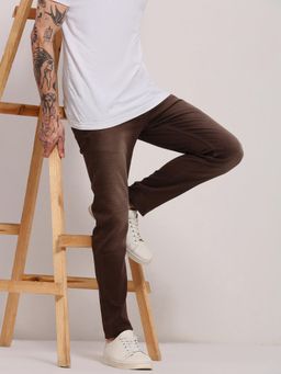 SHOWOFF - Men'S Brown Slim Fit Jeans