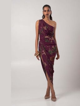 Advait - Sear Draped Multicolor Midi Dress