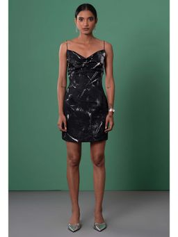 Advait - Onyx Slip Black Mini Dress