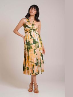 Advait - Ceri Pleated Multicolor Midi Dress