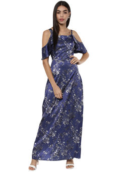 Kazo - Blue Kelsey Maxi Dress