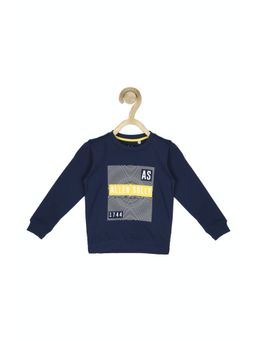 Allen Solly Junior - Boys Navy Graphic Regular Fit Sweatshirt