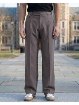 Bewakoof - Men Dark Grey Loose Fit Korean Pants