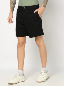 GAP - Men Black Mid Rise Bermuda Shorts