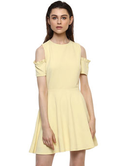 Kazo - Yellow Lara Mini Dress