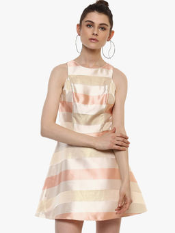 Kazo - Beige Katherine Mini Dress