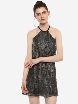 Kazo - Black Mellow Buff Saira Mini Dress