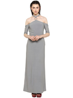 Kazo - Grey Arabella Maxi Dress