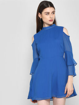 Kazo - Blue Katie Mini Dress