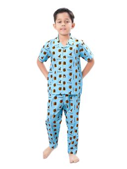 CASA DE NEENEE - Blue Beenest Comfort Range Half Sleeves Shirt and Pyjama