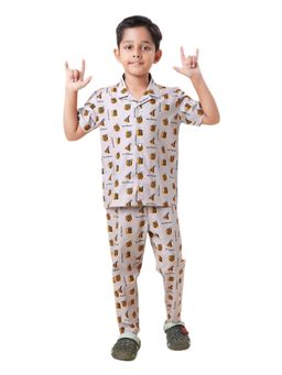 CASA DE NEENEE - Grey Beenest Comfort Range Half Sleeves Shirt and Pyjama