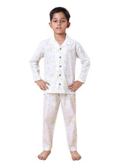 CASA DE NEENEE - White Little Wildling Range Full Sleeves Shirt and Pyjama