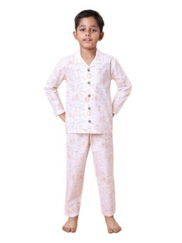 CASA DE NEENEE - White Little Wildling Range Full Sleeves Shirt and Pyjama
