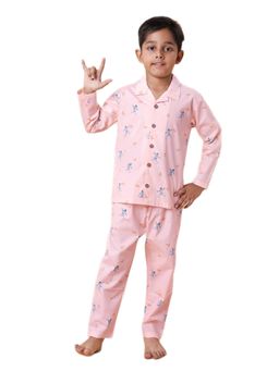 CASA DE NEENEE - Pink Happy Hugs Range Full Sleeves Shirt and Pyjama