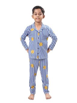 CASA DE NEENEE - Blue Snoozekins Range Full Sleeves Shirt and Pyjama