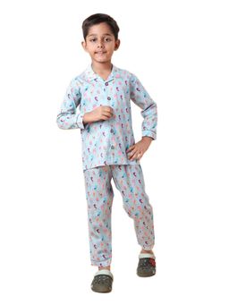 CASA DE NEENEE - Green Nimori Range Full Sleeves Shirt and Pyjama