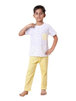 CASA DE NEENEE - White Misty Snooze Range T-Shirt and Pyjama