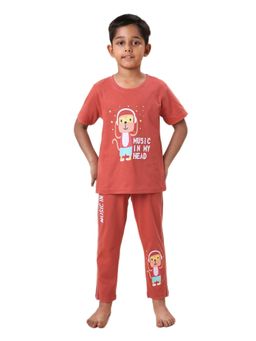 CASA DE NEENEE - Rust Music Monkey Range T-Shirt and Pyjama