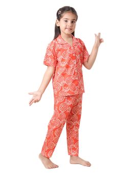 CASA DE NEENEE - Orange Lil’ Pineapple Range Half Sleeves Shirt and Pyjama