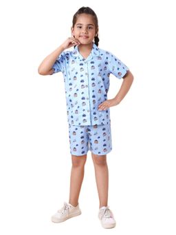 CASA DE NEENEE - Blue Blueberry Range Half Sleeves Shirts and Shorts
