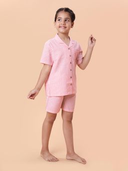 CASA DE NEENEE - Orange Pinkister Range Half Sleeves Shirts and Shorts