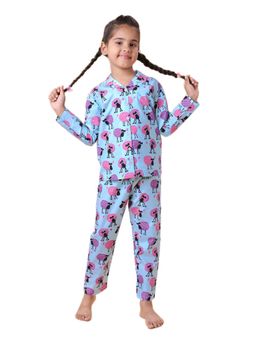 CASA DE NEENEE - Blue Sheepy Snugs Range Full Sleeves Shirt and Pyjama