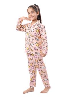 CASA DE NEENEE - Peach Fruity Naptime Range Shirt and Pyjama