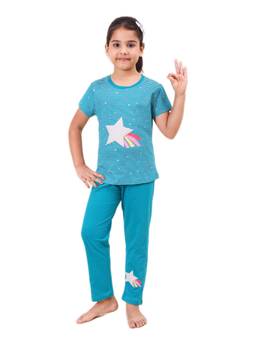 CASA DE NEENEE - Twinkle Stripes Range Half Sleeves T-Shirt and Pyjama