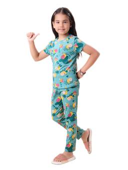 CASA DE NEENEE - Blue Shroomy Snooze Range T-Shirt and Pyjama
