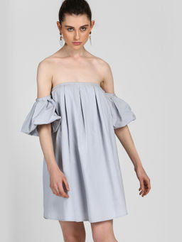 Kazo - Grey Carla Mini Dress