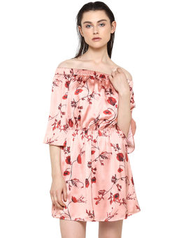 Kazo - Peach Donna Mini Dress