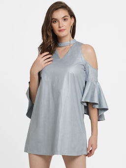 Kazo - Grey Mimisa Mini Dress