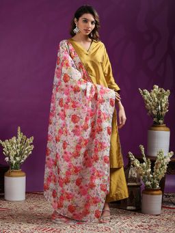 Gajra Gang - Marigold Green Solid Kurta, Pant & Dupatta GGSKD96 (Set of 3)