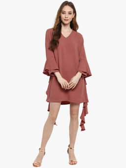 Kazo - Rust Linsey Mini Dress