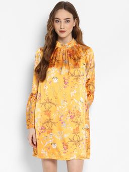 Kazo - Yellow Grecia Mini Dress