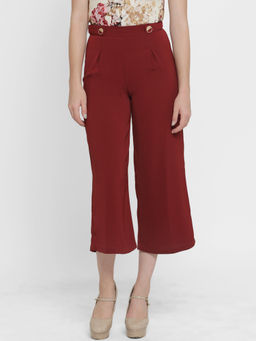 Kazo - Maroon Culottes