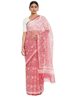 Fabindia - Cotton Silk Block Print Sari