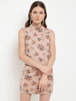 Kazo - Peach Mini Dress