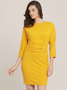 Kazo - Yellow Mini Dress