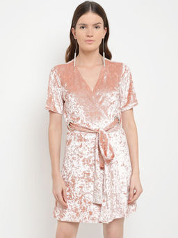 Kazo - Peach Mini Dress